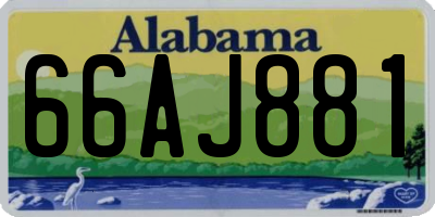 AL license plate 66AJ881