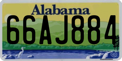 AL license plate 66AJ884