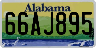 AL license plate 66AJ895