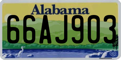 AL license plate 66AJ903