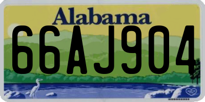 AL license plate 66AJ904