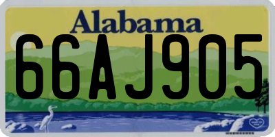 AL license plate 66AJ905