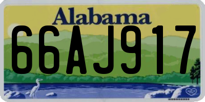 AL license plate 66AJ917