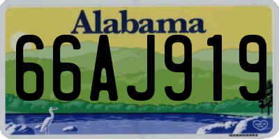 AL license plate 66AJ919