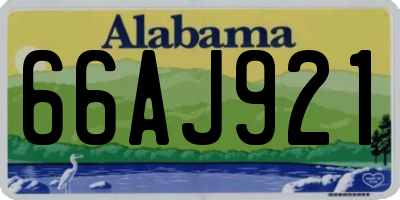 AL license plate 66AJ921