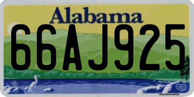 AL license plate 66AJ925