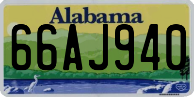 AL license plate 66AJ940