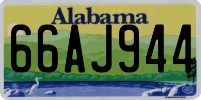 AL license plate 66AJ944
