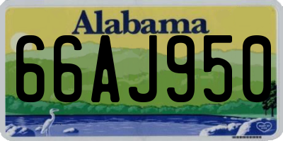 AL license plate 66AJ950