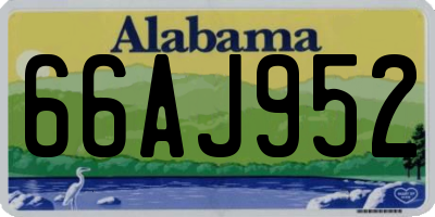 AL license plate 66AJ952