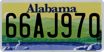 AL license plate 66AJ970