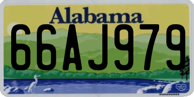 AL license plate 66AJ979