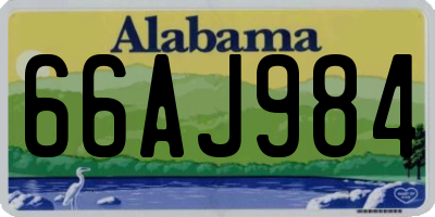 AL license plate 66AJ984