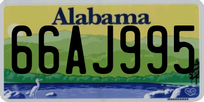 AL license plate 66AJ995