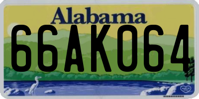 AL license plate 66AK064