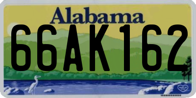 AL license plate 66AK162
