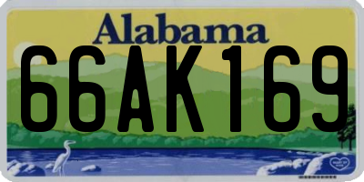 AL license plate 66AK169