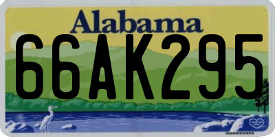 AL license plate 66AK295