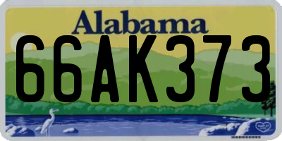 AL license plate 66AK373