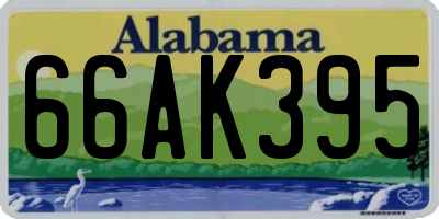 AL license plate 66AK395