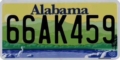 AL license plate 66AK459