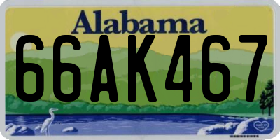 AL license plate 66AK467
