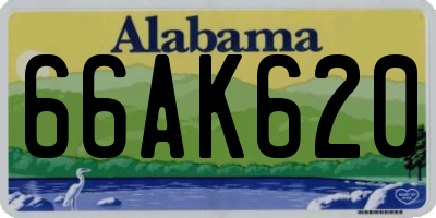 AL license plate 66AK620
