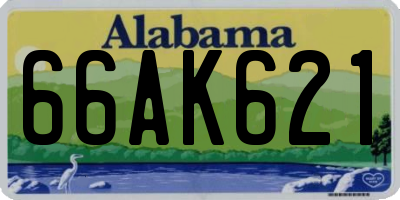 AL license plate 66AK621