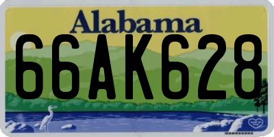 AL license plate 66AK628
