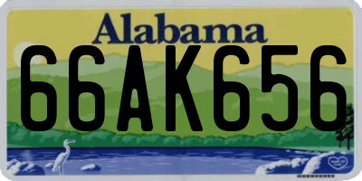 AL license plate 66AK656