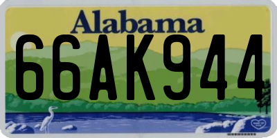 AL license plate 66AK944