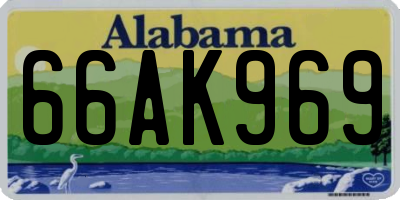 AL license plate 66AK969