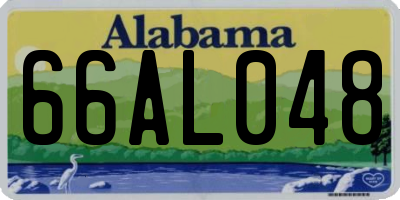 AL license plate 66AL048