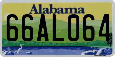 AL license plate 66AL064