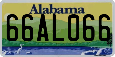 AL license plate 66AL066