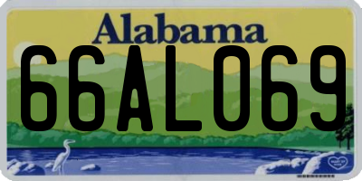 AL license plate 66AL069