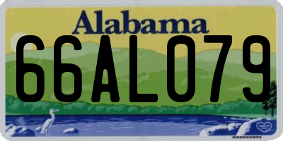 AL license plate 66AL079