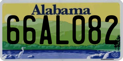 AL license plate 66AL082