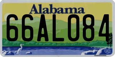 AL license plate 66AL084