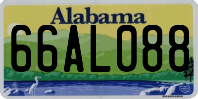 AL license plate 66AL088