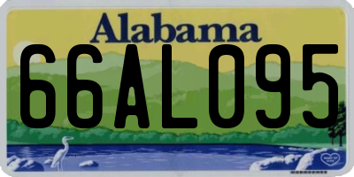 AL license plate 66AL095
