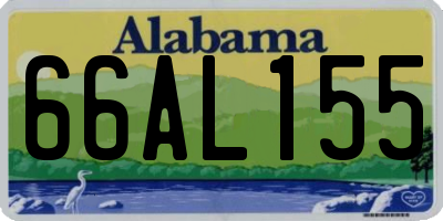 AL license plate 66AL155