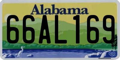 AL license plate 66AL169