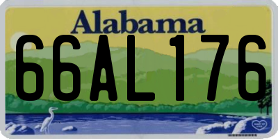 AL license plate 66AL176