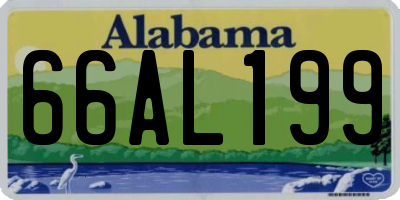 AL license plate 66AL199