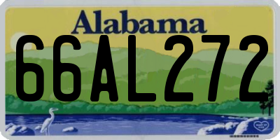 AL license plate 66AL272