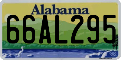 AL license plate 66AL295