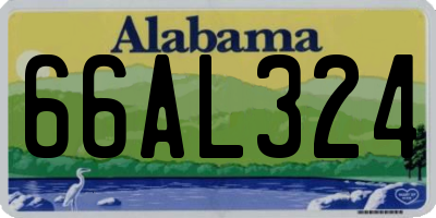 AL license plate 66AL324