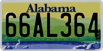 AL license plate 66AL364