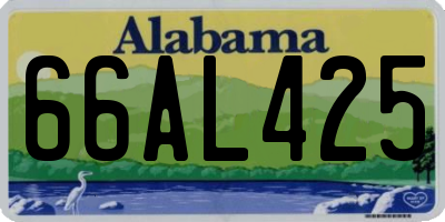 AL license plate 66AL425